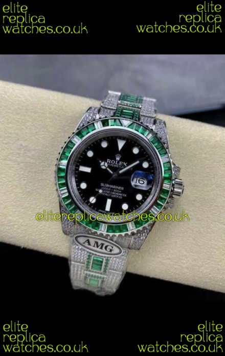 Rolex Submariner 116610 Iced Out Edition 16 Swiss Replica Watch 