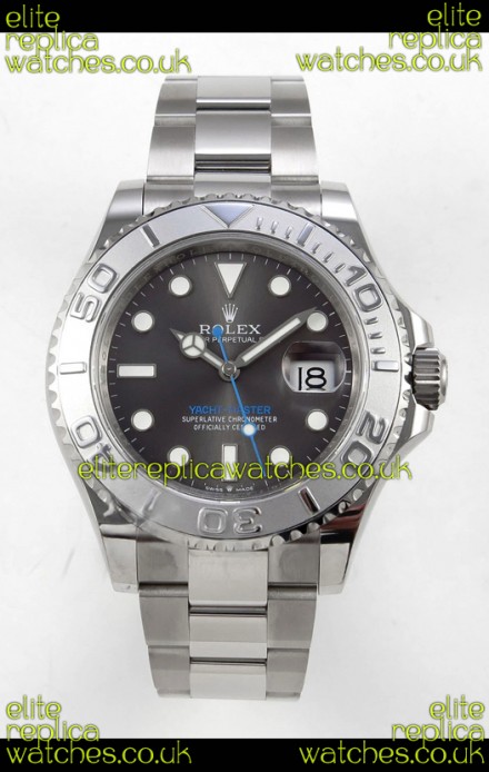 Rolex Yachtmaster 40mm Grey Dial 3235 Movement Blue Dial Superclone Watch 