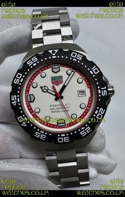 Tag Heuer Formula 1 White Dial Automatic Movement Japanese Replica Watch 