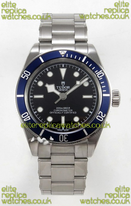 Tudor Black Bay 41 Black Dial Blue Bezel Oyster Super Clone Watch 