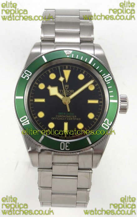 Tudor Black Bay 41 Black Dial Green Bezel Oyster Super Clone Watch 