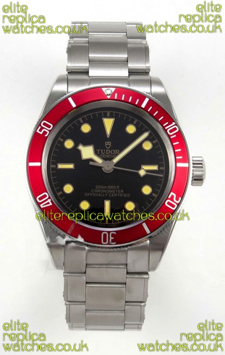 Tudor Black Bay 41 Black Dial Red Bezel Oyster Super Clone Watch 