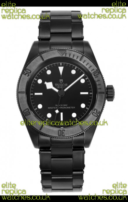 Tudor Black Bay PVD Case Black Dial Swiss Replica Watch 