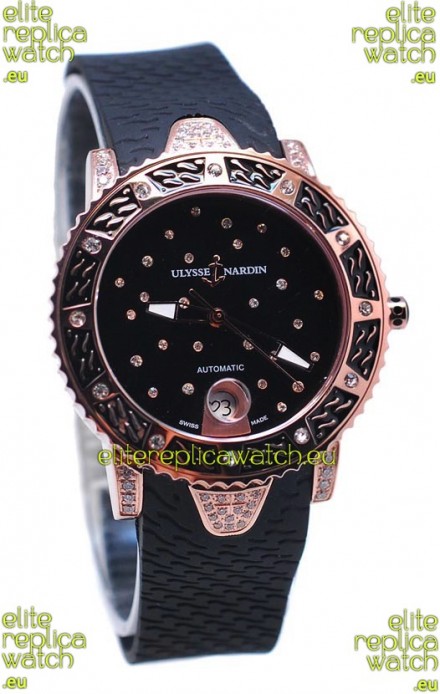 Ulysse Nardin Diver Starry Night Pink Gold Watch