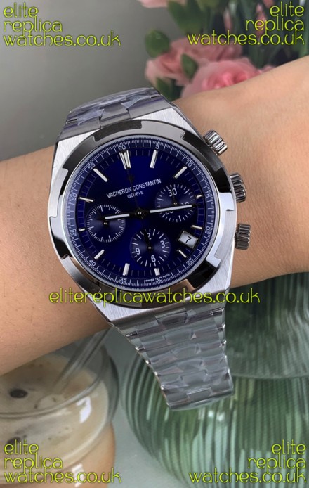 Vacheron Constantin Overseas Chronograph Blue Dial Super Clone Watch 