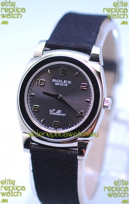 Rolex Cellini Cestello Ladies Swiss Watch in Grey Silver Face