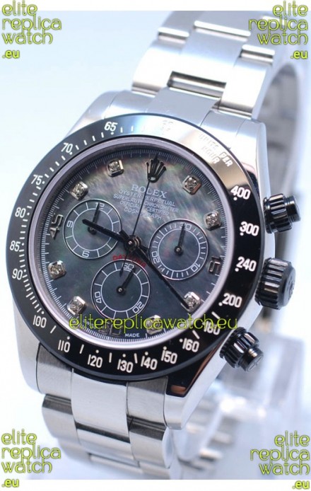 Rolex Project X Daytona Limited Edition Series II Cosmograph MonoBloc Cerachrom Swiss Watch in Black Pearl Dial