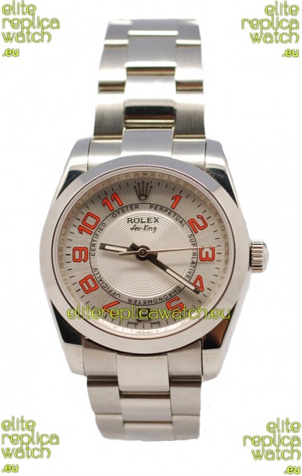 Rolex Oyester Perpetual Air King Swiss Replica Watch in Metalic Dial