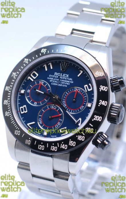Rolex Project X Daytona Limited Edition Series II Cosmograph MonoBloc Cerachrom Swiss Watch in Blue Dial