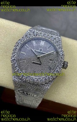 Royal Oak 15400 Iced Out Super Clone Edition 8 Super Clone Watch 