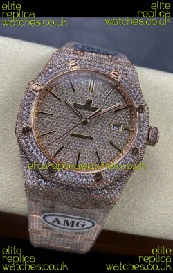 Royal Oak 15400 Iced Out Super Clone Edition 9 Super Clone Watch 