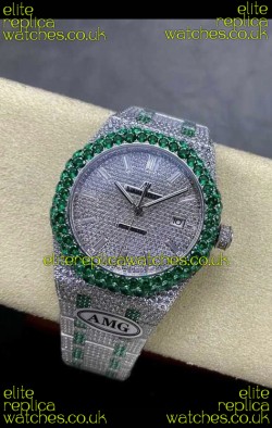 Royal Oak 15400 Iced Out Super Clone Edition 15 Super Clone Watch 