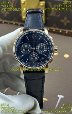 AP CODE 11.59 26393 Rose Gold Chrono Blue Dial Super Clone Watch 
