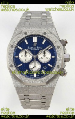 Royal Oak Chrono 26331 Frosted White Gold Blue Dial Super Clone Watch 