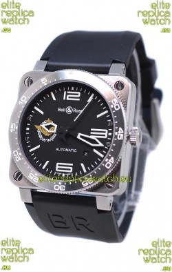 Bell and Ross BR 03 Type Aviation Brushed Steel Swiss Automatic Watch