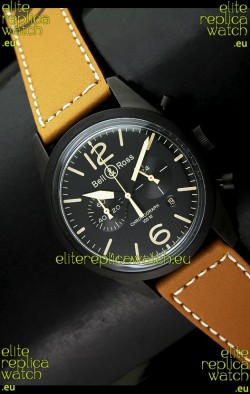 Bell and Ross BR126 Vintage Swiss Quartz Watch in PVD Casing