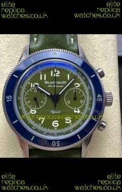 Blancpain Air Command Steel Casing Blue Bezel Super Clone Watch 