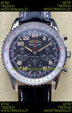 Breitling Navitimer B02 Stainless Grey Dial Swiss Replica Watch 