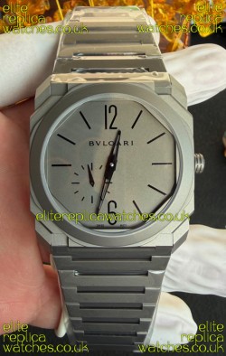 Octo Finissmo 7MM Thick Titanium Case Grey Dial Super Clone Watch 