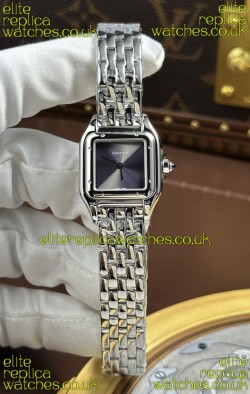 Cartier Panthere 22MM Steel Casing in Grey Dial Super Clone Watch 