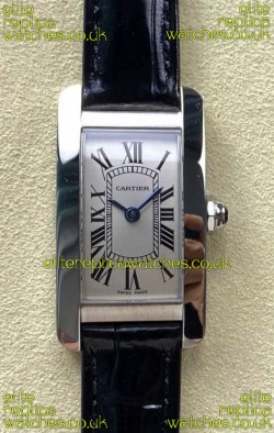 Cartier Tank Americaine Swiss Quartz 19mm Steel Casing Swiss Replica Watch 