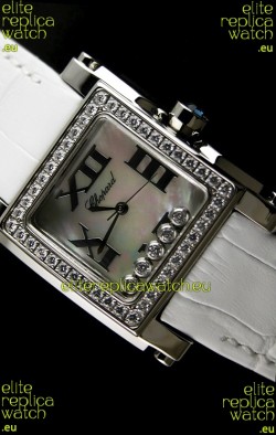 Chopard Happy Sport Swiss Replica Watch in Shell White Dial