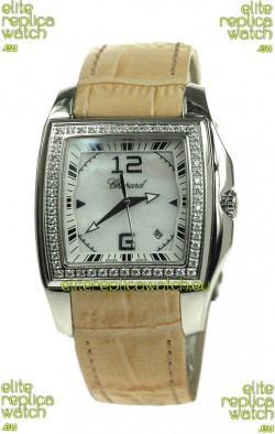 Chopard Two O Ten Ladies Swiss Replica Watch in Yellow Strap