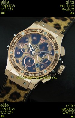Hublot Big Bang Leopard Rose Gold Swiss Replica Watch