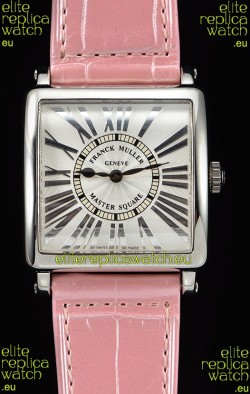 Franck Muller Master Square Ladies Pink Strap 1:1 Mirror Replica Watch