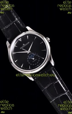 Jaeger LeCoultre Master Ultra Thin Moon Stainless Steel 1:1 Mirror Replica Watch 