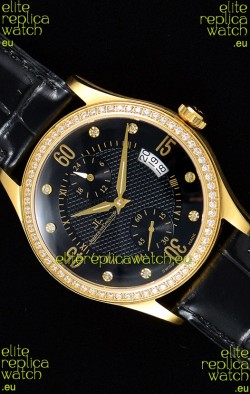 Jaeger LeCoultre Master Control Yellow Gold Swiss Replica Watch 