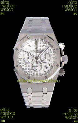 Audemars Piguet Royal Oak Chronograph White Dial 904L Steel 1:1 Mirror Replica