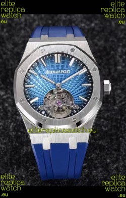 Audemars Piguet Royal Oak Tourbillon 41mm in 904L Casing - Blue Tapisserie Dial 1:1 Ultimate Replica
