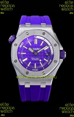 Audemars Piguet Royal Oak Diver Swiss Replica Navy Blue Dial 1:1 Quality 3120 Movement 904L Steel 