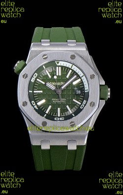 Audemars Piguet Royal Oak Diver Swiss Replica Dark Green Dial 1:1 Quality 3120 Movement 904L Steel 
