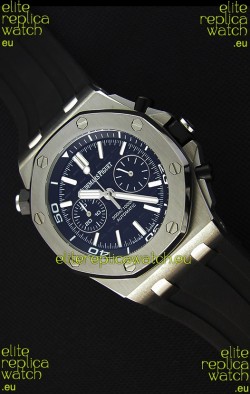 Audemars Piguet Royal Oak Offshore Diver Chronograph Swiss Quartz Replica Watch in Black Dial