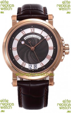 Breguet Marine Automatic Big Date 5817 Rose Gold Watch in Brown Dial 
