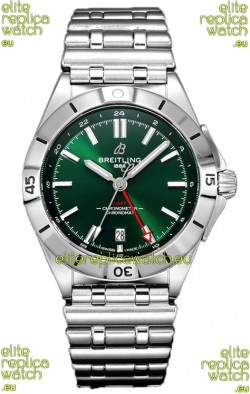 Breitling Chronomat Automatic GMT 40 Green Dial 1:1 Mirror Swiss Replica Watch 