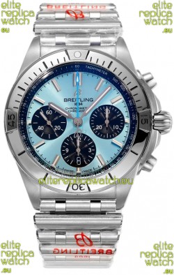 Breitling Chronomat B01 42 Edition Swiss 904L Steel Casing Light Blue Dial 1:1 Mirror Replica Watch
