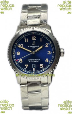 Breitling Navitimer Aviator 8 Automatic 41 Blue Dial Steel Strap 1:1 Mirror Swiss Replica Watch 