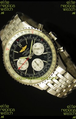 Breitling Navitimer 01 Swiss 1:1 Mirror Updated 2017 Replica Watch in Black Dial