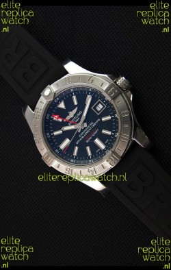 Breitling Avenger II GMT Swiss 1:1 Mirror Replica Watch in Black Dial 