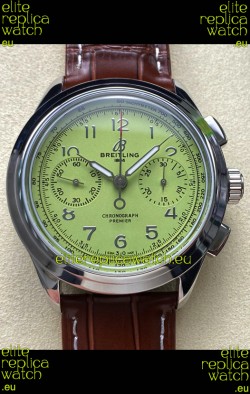 Breitling Premier B01 Chronograph 42 Edition Steel Casing Green Dial - 1:1 Mirror Replica Watch