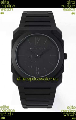 Bvlgari Octo Finissmo Edition 1:1 Mirror Replica Sandblasted DLC Coated Casing