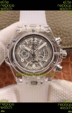 Hublot Big Bang Unico Clear Plexiglass Casing 1:1 Mirror Edition Swiss Replica Watch 
