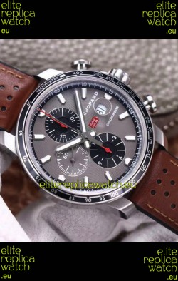 Chopard Classic Racing Chronograph 1:1 Mirror Replica Watch in Steel Casing - Grey Dial 