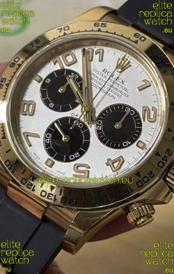 Rolex Cosmograph Daytona 116528 Yellow Gold Original Cal.4130 Movement - 904L Steel Watch