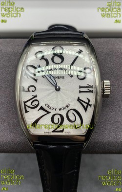 Franck Muller Crazy Hours Automatic Swiss Super Clone Replica Watch in White dial