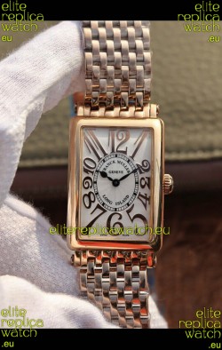 Franck Muller Long Island Pink Gold Swiss Watch in Swiss Quartz Movement