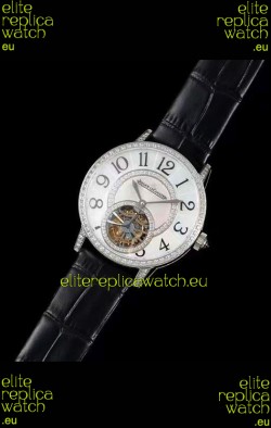 Jaeger LeCoultre RENDEZ-VOUZ Tourbillon 1:1 Mirror Quality Swiss Replica Watch in Steel Casing